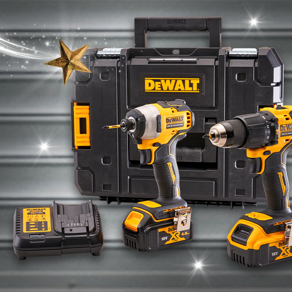 Dewalt 18v cordless 2025 drill twin pack